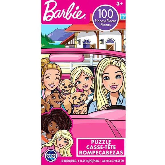 TCG Toys Sure Lox Barbie 100 Pieces Jigsaw Puzzle New In Box Age 3+ - Picture 2 of 14